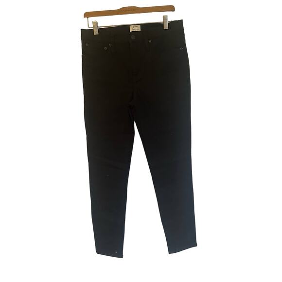 J. Crew Black 9” High Rise Toothpick jeans sz 30 - Picture 1 of 6